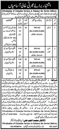 Latest Job Opportunities in Agriculture Department, Lahore 2024