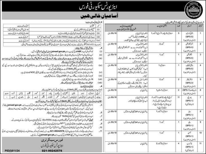 Join ASF August 2024 - Airport Security Forces Jobs Apply Online